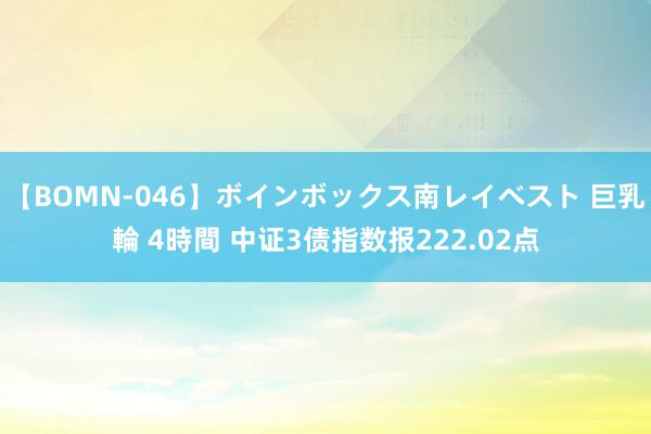 【BOMN-046】ボインボックス南レイベスト 巨乳輪 4時間 中证3债指数报222.02点