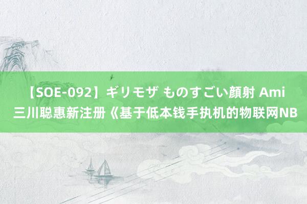 【SOE-092】ギリモザ ものすごい顔射 Ami 三川聪惠新注册《基于低本钱手执机的物联网NB