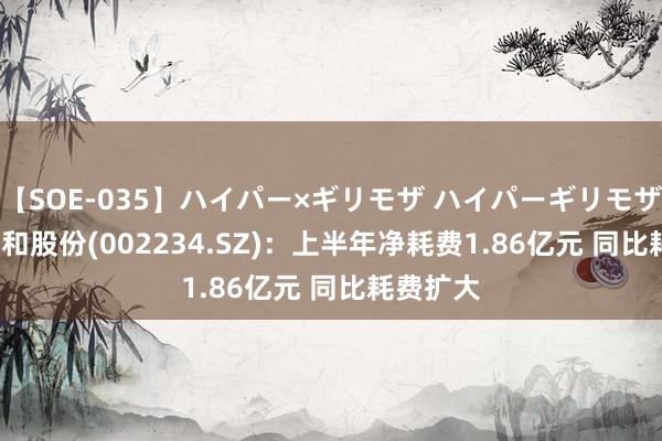 【SOE-035】ハイパー×ギリモザ ハイパーギリモザ Ami 民和股份(002234.SZ)：上半年净耗费1.86亿元 同比耗费扩大